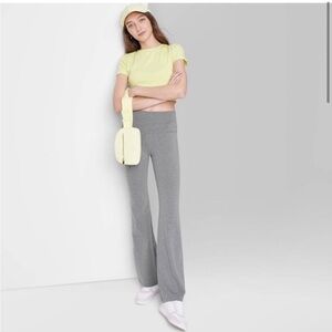 ISO Wild Fable High-waisted Heather Gray Flare Leggings